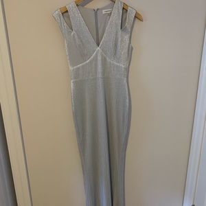Metallic Calvin Klein evening gown